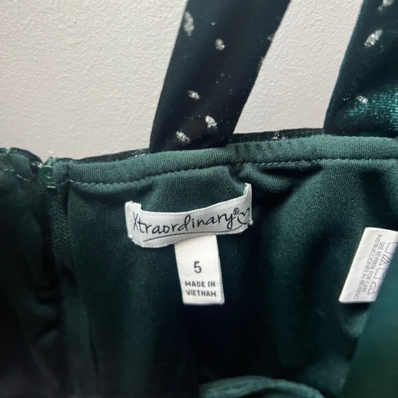 Dark Green Cocktail Dress - Picture 4 of 4